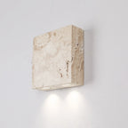Modern Beige Stone Warm Light Wall Sconce