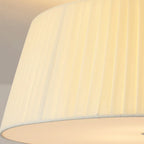 Geometric Fabric Semi Flush LED Ceiling Light for Bedroom