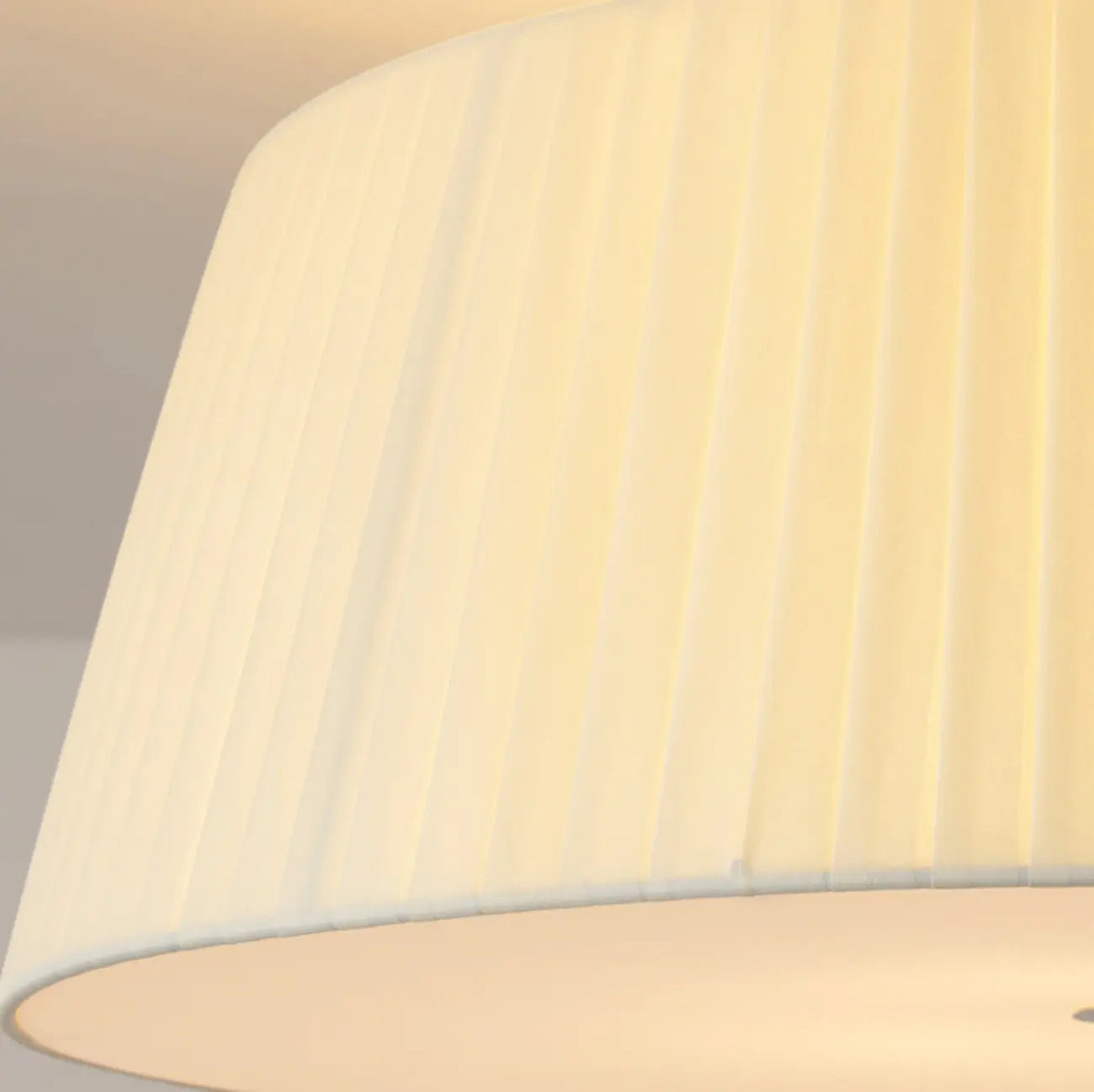 Geometric Fabric Semi Flush LED Ceiling Light for Bedroom