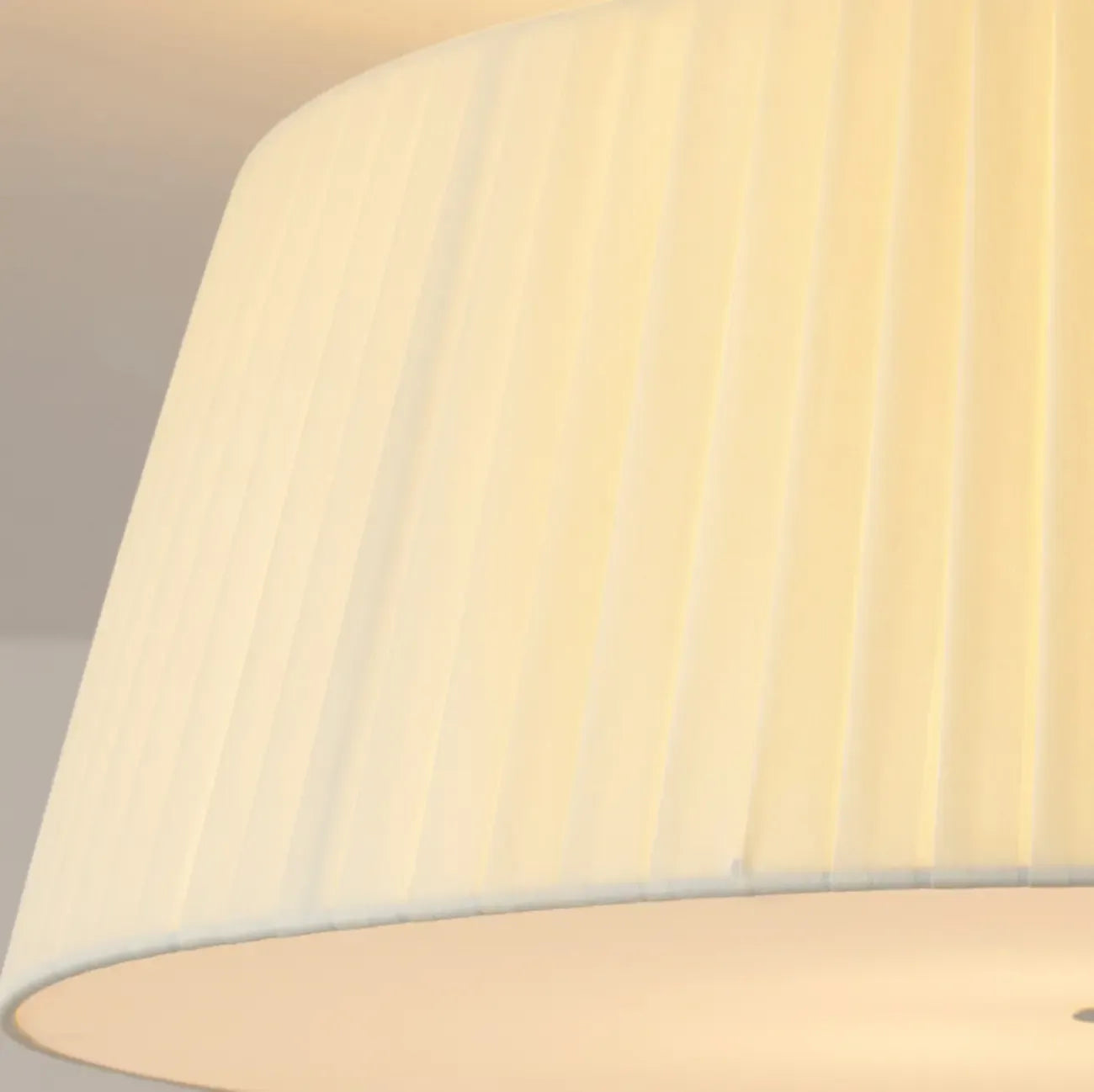 Geometric Fabric Semi Flush LED Ceiling Light for Bedroom