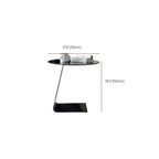 Classic Glass Round End Table with Acrylic Base for Living Room