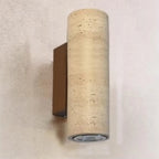 Minimalist Beige Stone Geometric Adjustable Wall Sconce