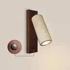 Minimalist Beige Stone Geometric Adjustable Wall Sconce