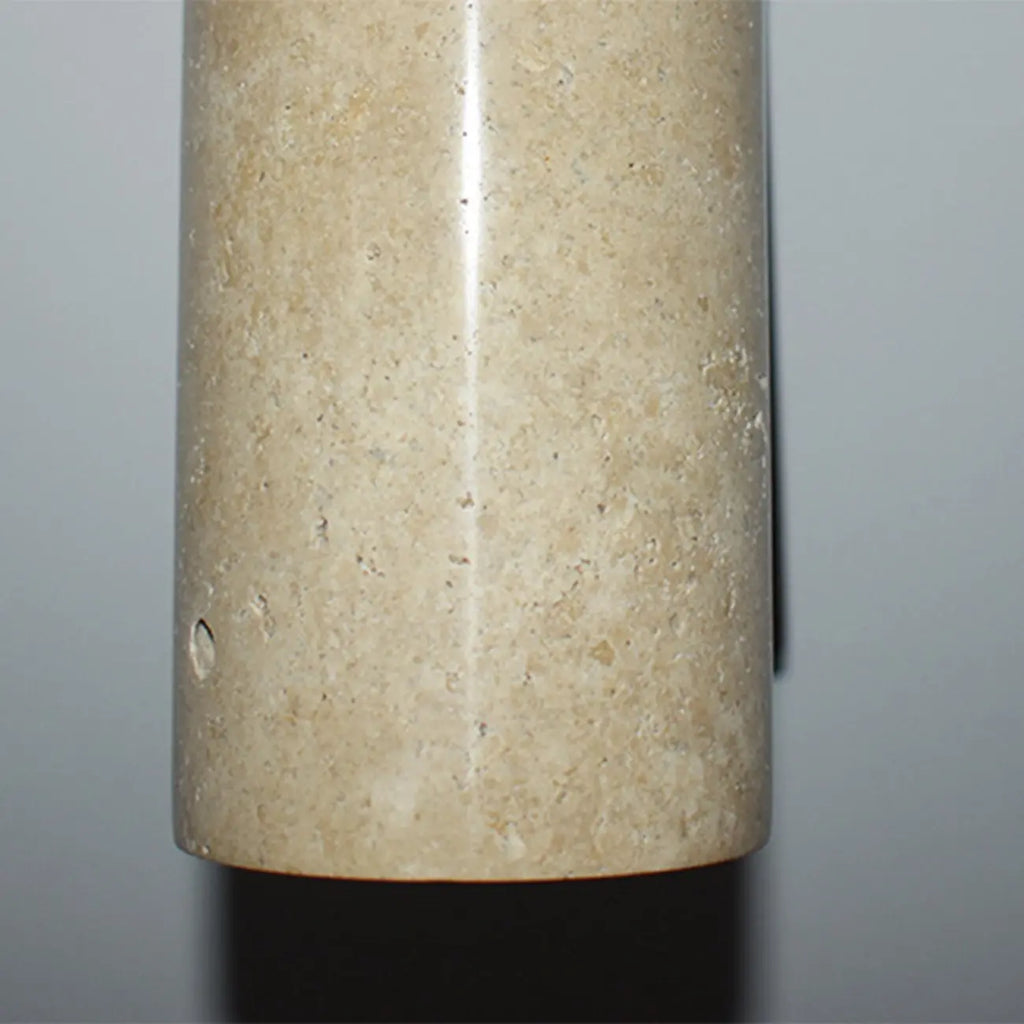 Minimalist Beige Stone Geometric Adjustable Wall Sconce