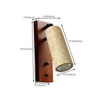Minimalist Beige Stone Geometric Adjustable Wall Sconce