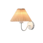 Classic Fabric Pleated Cone Shade Wall Sconce