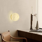 Art Deco Globe Wall Light with Gold Metal Base