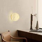 Art Deco Globe Wall Light with Gold Metal Base