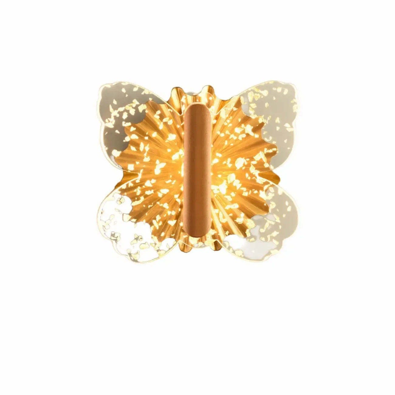Dimmable Crystal Butterfly Wall Sconce for Bedroom Decor