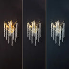 Luxury Crystal Branch Gold Metal Wall Sconce