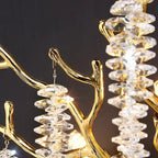 Luxury Crystal Branch Gold Metal Wall Sconce