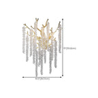 Luxury Crystal Branch Gold Metal Wall Sconce
