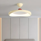 Dimmable Circle Semi-Flush LED Ceiling Light for Bedroom