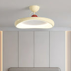 Dimmable Circle Semi-Flush LED Ceiling Light for Bedroom