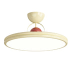 Dimmable Circle Semi-Flush LED Ceiling Light for Bedroom