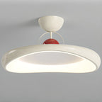 Dimmable Circle Semi-Flush LED Ceiling Light for Bedroom