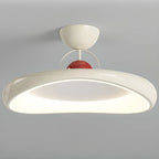 Dimmable Circle Semi-Flush LED Ceiling Light for Bedroom