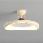 Dimmable Circle Semi-Flush LED Ceiling Light for Bedroom