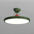 Dimmable Circle Semi-Flush LED Ceiling Light for Bedroom