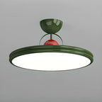 Dimmable Circle Semi-Flush LED Ceiling Light for Bedroom