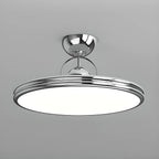Dimmable Circle Semi-Flush LED Ceiling Light for Bedroom