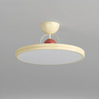 Dimmable Circle Semi-Flush LED Ceiling Light for Bedroom