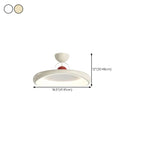 Dimmable Circle Semi-Flush LED Ceiling Light for Bedroom
