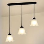 Modern Frosted Glass Adjustable Island Pendant Light for Kitchen