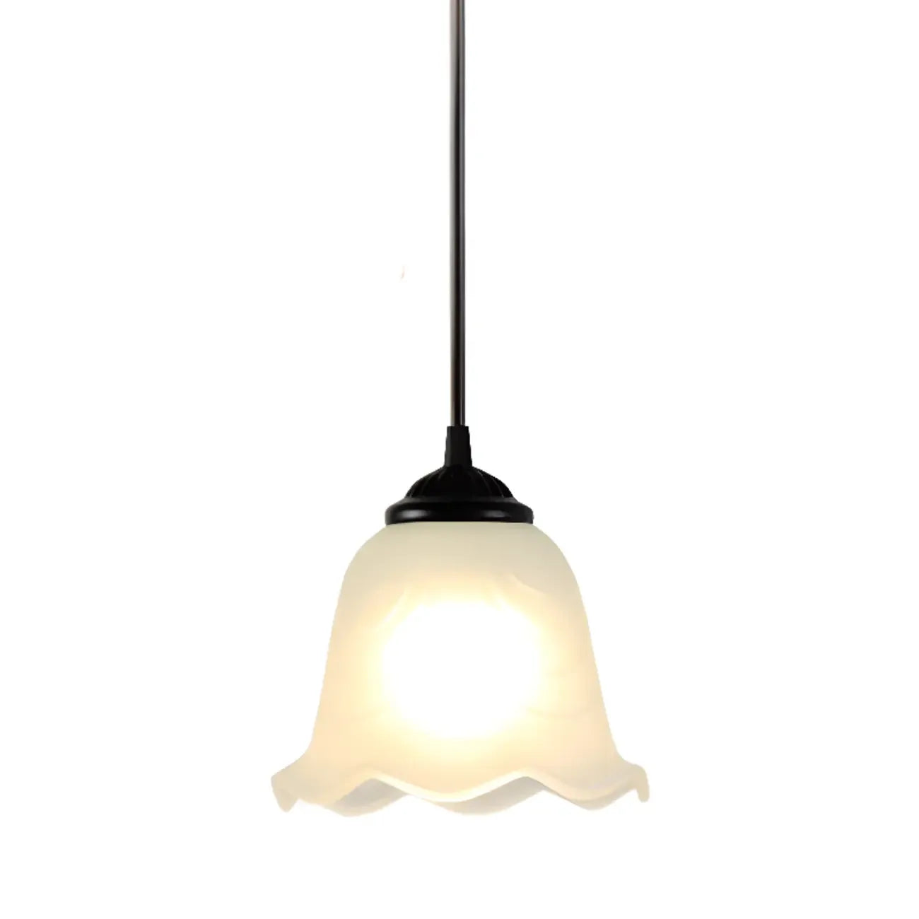 Modern Frosted Glass Adjustable Island Pendant Light for Kitchen