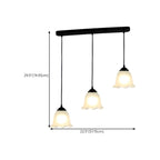 Modern Frosted Glass Adjustable Island Pendant Light for Kitchen