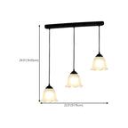 Modern Frosted Glass Adjustable Island Pendant Light for Kitchen