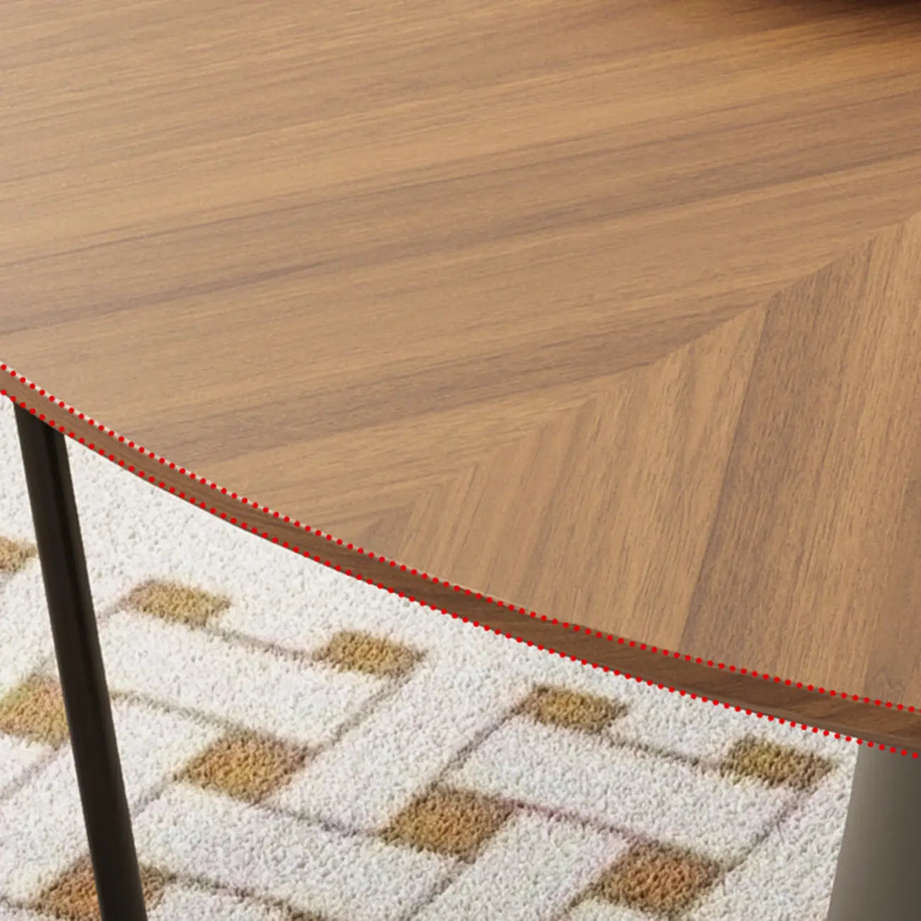 Scandinavian Pedestal Wood Brown Round Dining Table