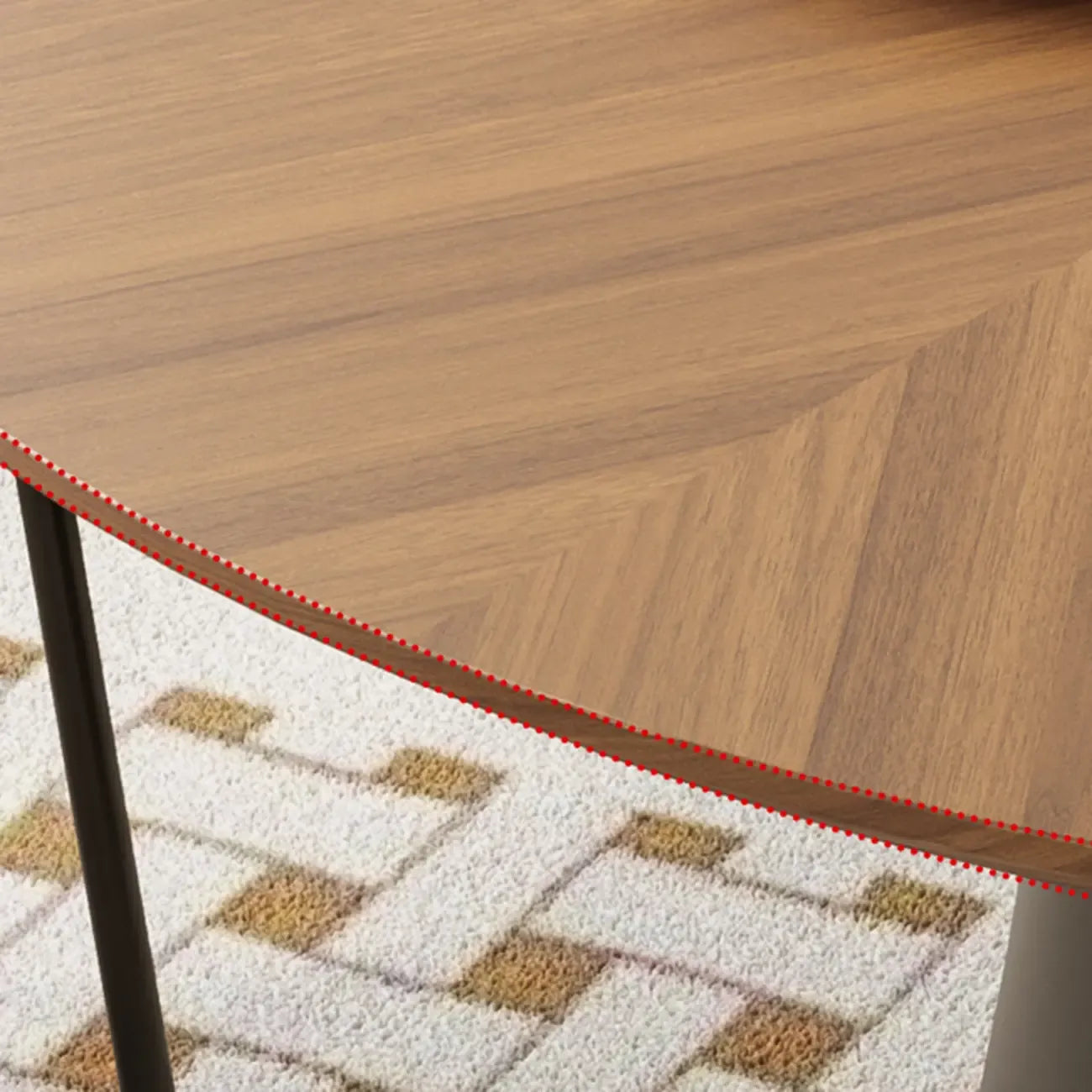 Scandinavian Pedestal Wood Brown Round Dining Table