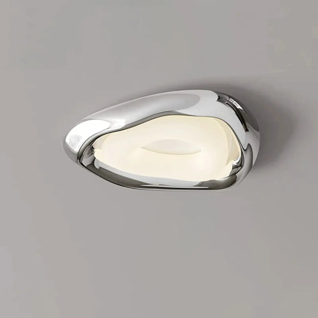 Stylish Chrome Irregular Dimmable LED Flush Mount Ceiling Light