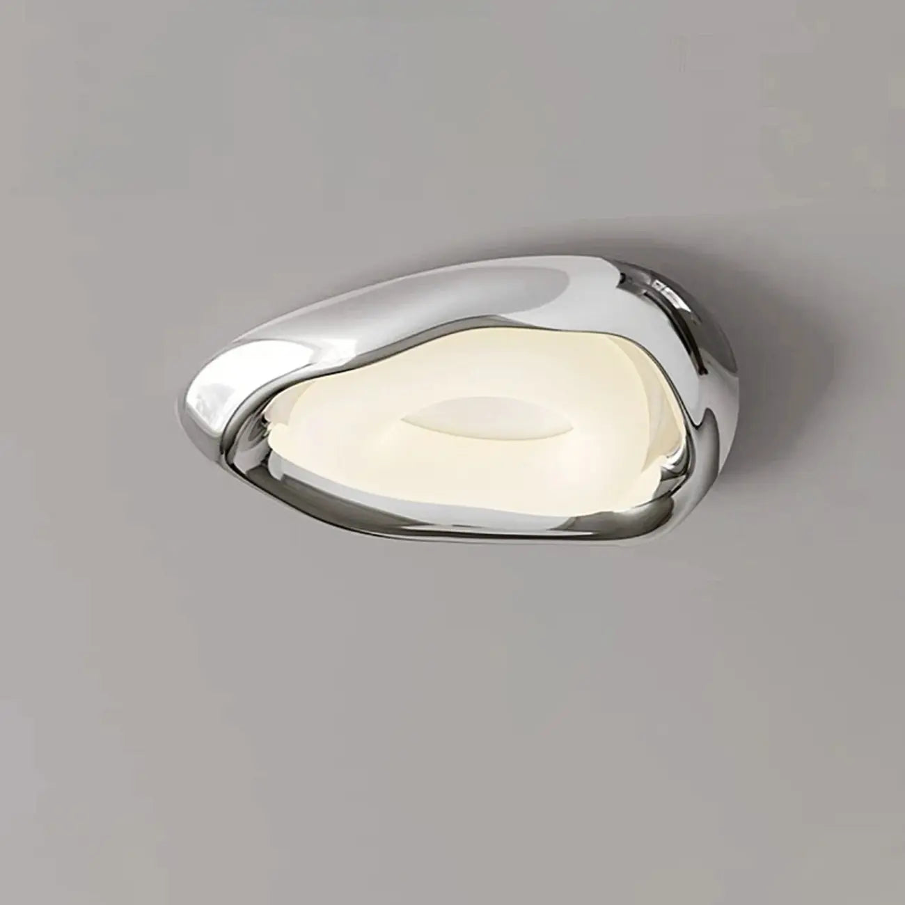 Stylish Chrome Irregular Dimmable LED Flush Mount Ceiling Light