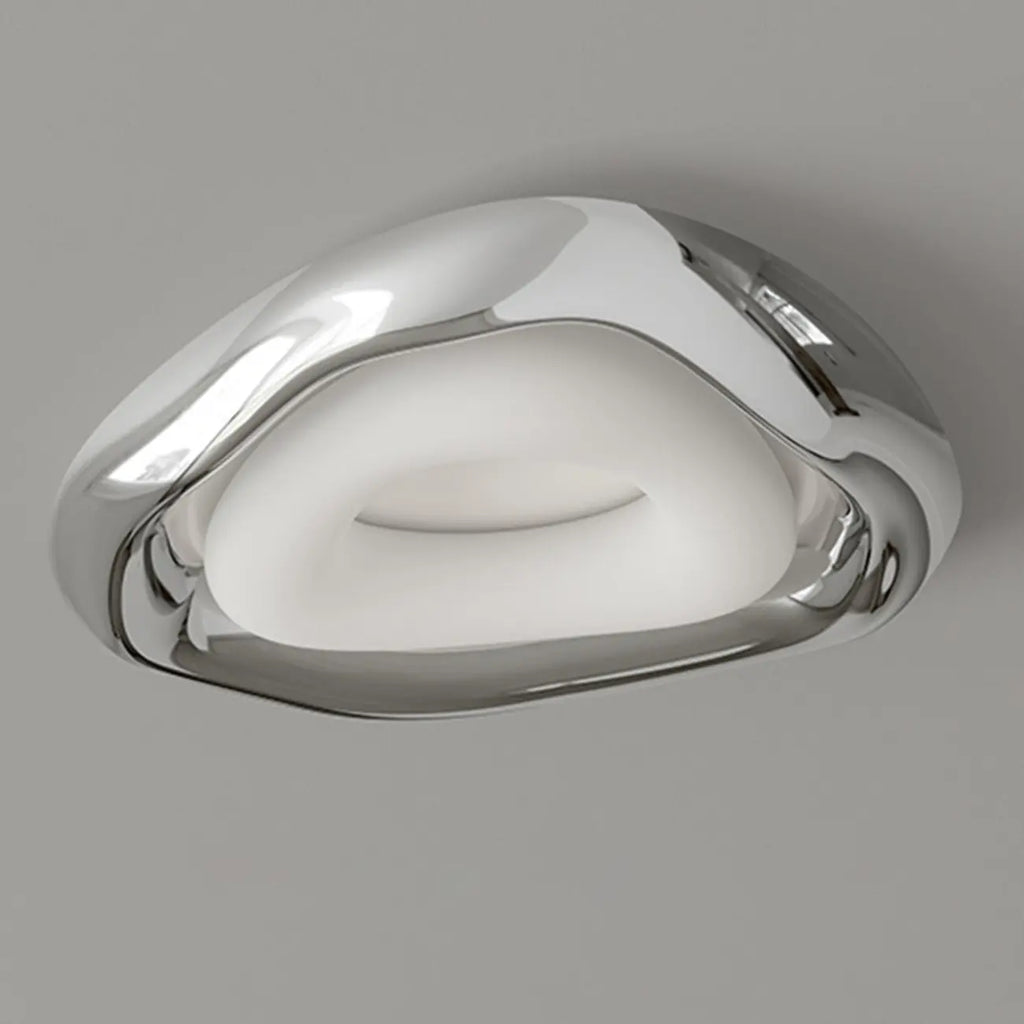 Stylish Chrome Irregular Dimmable LED Flush Mount Ceiling Light