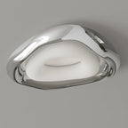 Stylish Chrome Irregular Dimmable LED Flush Mount Ceiling Light