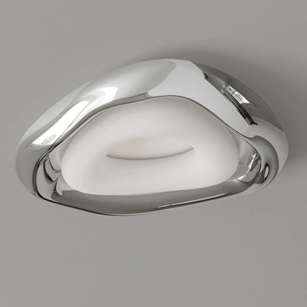 Stylish Chrome Irregular Dimmable LED Flush Mount Ceiling Light