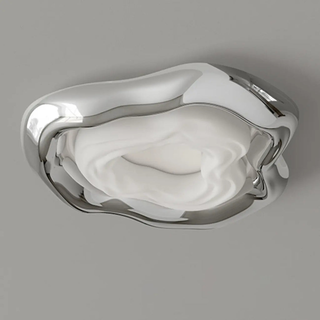 Stylish Chrome Irregular Dimmable LED Flush Mount Ceiling Light