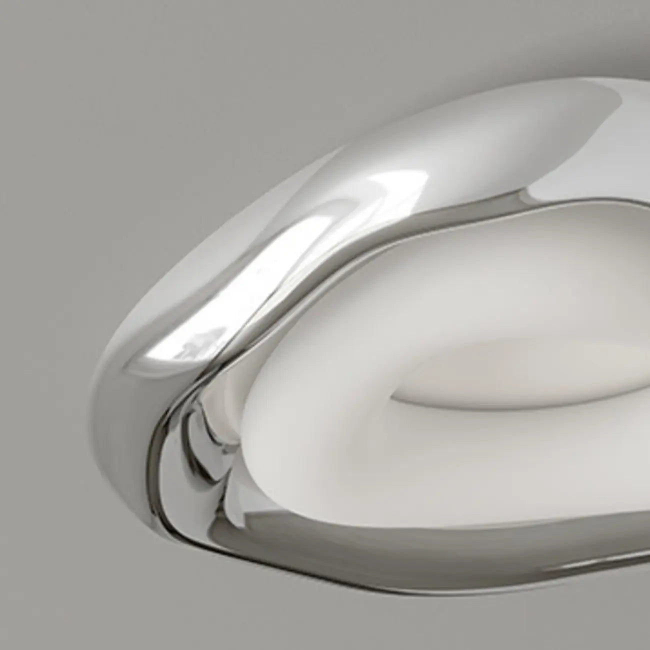 Stylish Chrome Irregular Dimmable LED Flush Mount Ceiling Light