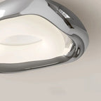 Stylish Chrome Irregular Dimmable LED Flush Mount Ceiling Light