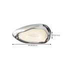 Stylish Chrome Irregular Dimmable LED Flush Mount Ceiling Light