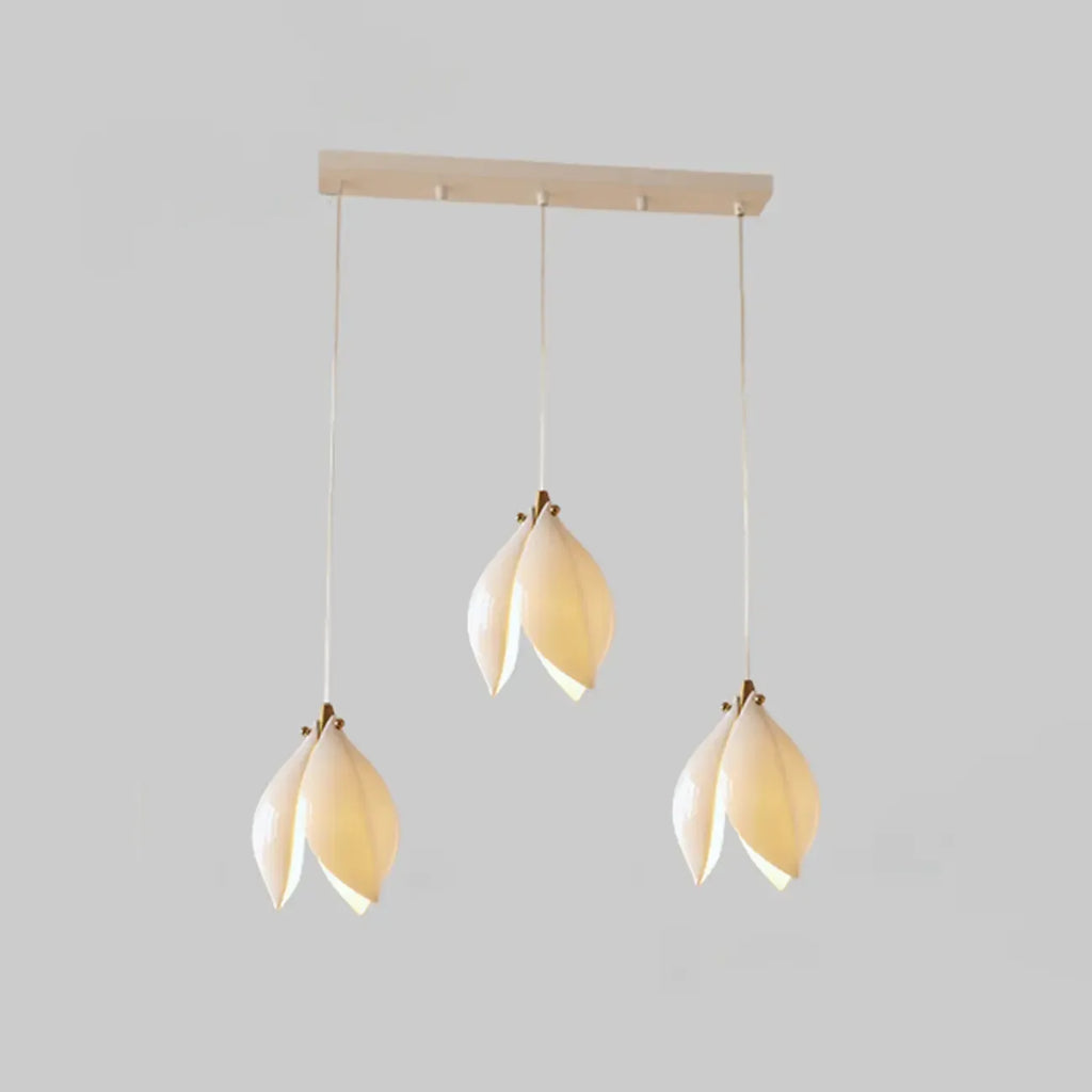 Modish Ceramic Flower Island Pendant Light for Kitchen
