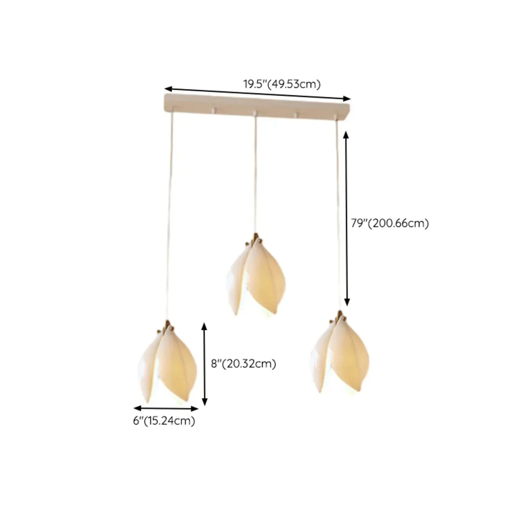 Modish Ceramic Flower Island Pendant Light for Kitchen