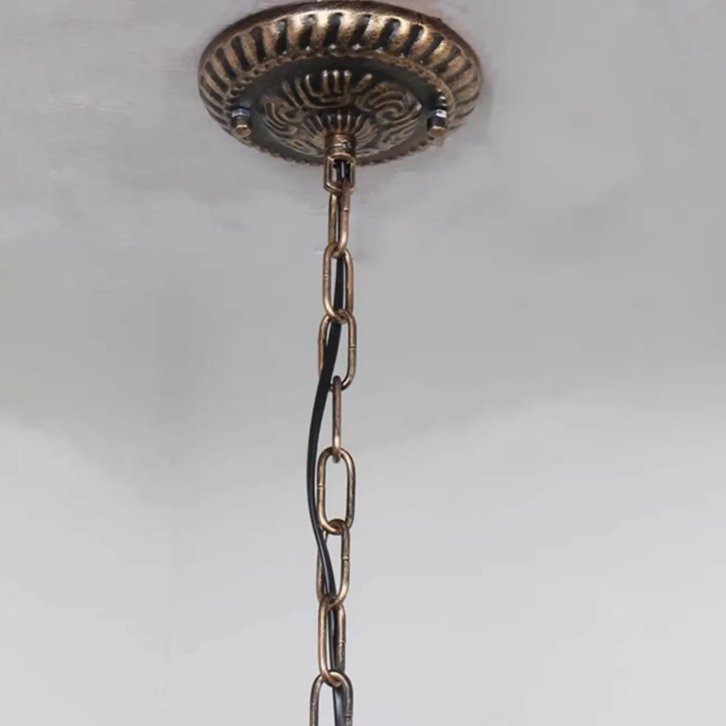 Vintage Brass Classic Candelabra Chandelier Height Adjustable