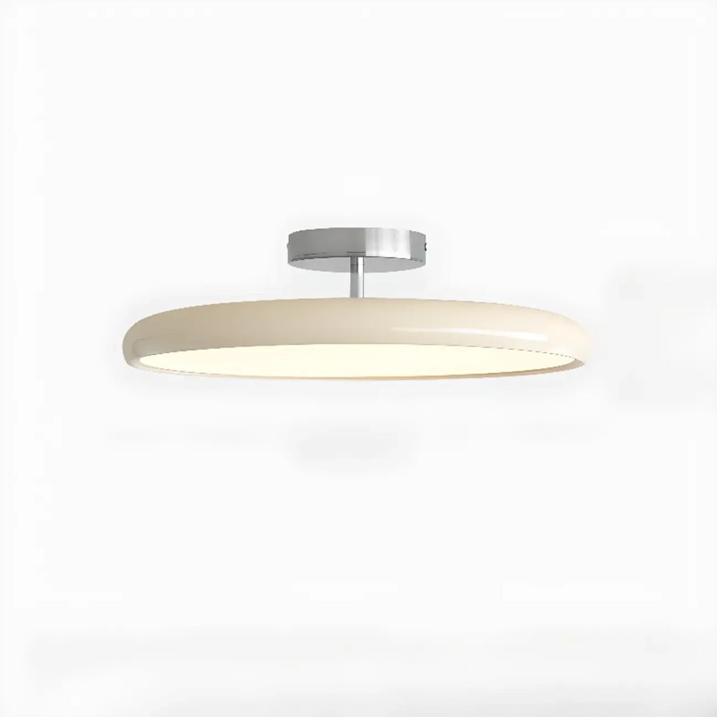 Modern Dimmable Circular LED Semi-Flush Ceiling Light