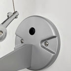 Adjustable Fabric Swing Arm Metal Wall Light for Bedroom