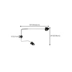 2-Light and 1-Light Metal Black Swing Arm Wall Light