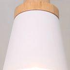 Green Cylinder Iron Modern Semi Flush Mount Ceiling Light
