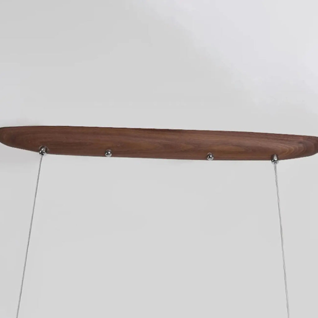 Modern Dimmable LED Adjustable Wood Island Pendant Light